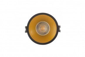 DK3026-BG Встраиваемый светильник, IP 20, 10 Вт, GU5.3, LED, черный/золотой, пластик в Югорске - yugorsk.ok-mebel.com | фото 1