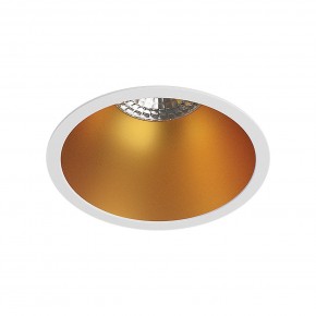 DK3026-WG Встраиваемый светильник, IP 20, 10 Вт, GU5.3, LED, белый/золотой, пластик в Югорске - yugorsk.ok-mebel.com | фото