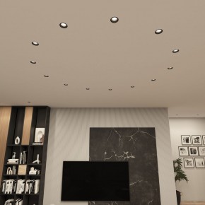 DK3055-BK Встраиваемый светильник, IP 20, 10 Вт, GU5.3, LED, черный, пластик в Югорске - yugorsk.ok-mebel.com | фото 3