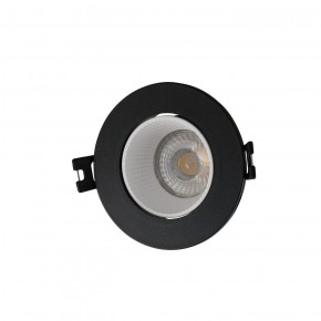 DK3061-BK+WH Встраиваемый светильник, IP 20, 10 Вт, GU5.3, LED, черный/белый, пластик в Югорске - yugorsk.ok-mebel.com | фото