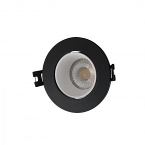 DK3061-BK+WH Встраиваемый светильник, IP 20, 10 Вт, GU5.3, LED, черный/белый, пластик в Югорске - yugorsk.ok-mebel.com | фото