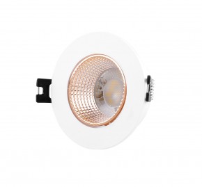 DK3061-WBR Встраиваемый светильник, IP 20, 10 Вт, GU5.3, LED, белый/бронзовый, пластик в Югорске - yugorsk.ok-mebel.com | фото