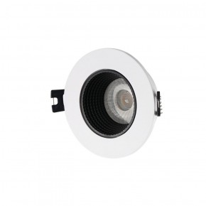DK3061-WH+BK Встраиваемый светильник, IP 20, 10 Вт, GU5.3, LED, белый/черный, пластик в Югорске - yugorsk.ok-mebel.com | фото 1