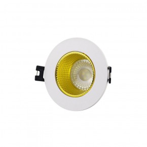 DK3061-WH+YE Встраиваемый светильник, IP 20, 10 Вт, GU5.3, LED, белый/желтый, пластик в Югорске - yugorsk.ok-mebel.com | фото 1