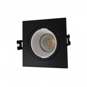 DK3071-BK+WH Встраиваемый светильник, IP 20, 10 Вт, GU5.3, LED, черный/белый, пластик в Югорске - yugorsk.ok-mebel.com | фото