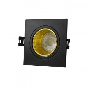 DK3071-BK+YE Встраиваемый светильник, IP 20, 10 Вт, GU5.3, LED, черный/желтый, пластик в Югорске - yugorsk.ok-mebel.com | фото