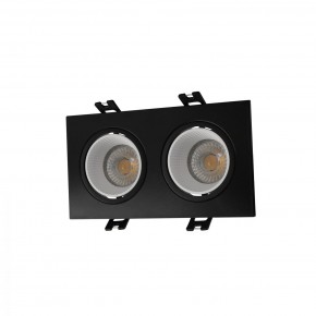 DK3072-BK+WH Встраиваемый светильник, IP 20, 10 Вт, GU5.3, LED, черный/белый, пластик в Югорске - yugorsk.ok-mebel.com | фото