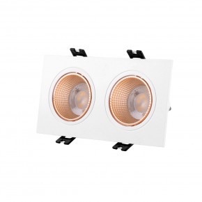 DK3072-WBR Встраиваемый светильник, IP 20, 10 Вт, GU5.3, LED, белый/бронзовый, пластик в Югорске - yugorsk.ok-mebel.com | фото
