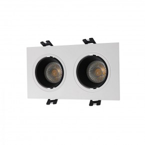 DK3072-WH+BK Встраиваемый светильник, IP 20, 10 Вт, GU5.3, LED, белый/черный, пластик в Югорске - yugorsk.ok-mebel.com | фото
