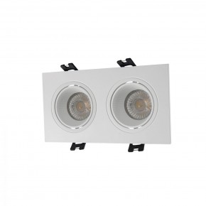 DK3072-WH Встраиваемый светильник, IP 20, 10 Вт, GU5.3, LED, белый/белый, пластик в Югорске - yugorsk.ok-mebel.com | фото