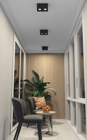 DK3085-BK+CH Светильник накладной IP 20, 10 Вт, GU5.3, LED, черный/хром, пластик в Югорске - yugorsk.ok-mebel.com | фото 2