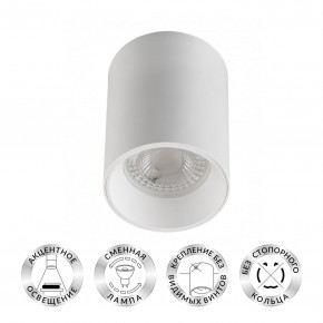 DK3110-WH Светильник накладной IP 20, 10 Вт, GU5.3, LED, белый, пластик в Югорске - yugorsk.ok-mebel.com | фото