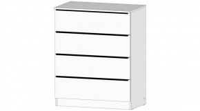 ЭЛЕГАНТ Комод 4 ящика (белый) в Югорске - yugorsk.ok-mebel.com | фото