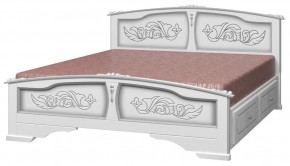 ЕЛЕНА Кровать из массива 1400 с 2-мя ящиками  в Югорске - yugorsk.ok-mebel.com | фото