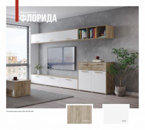 ФЛОРИДА Гостиная (модульная) дуб серый/белый в Югорске - yugorsk.ok-mebel.com | фото