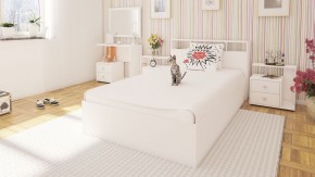Камелия Кровать 1200, цвет белый, ШхГхВ 123,5х217х78,2 см., сп.м. 1200х2000 мм., без матраса, основание есть в Югорске - yugorsk.ok-mebel.com | фото 4