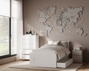 Комод КАСТОР с пятью ящиками, цвет белый в Югорске - yugorsk.ok-mebel.com | фото 3