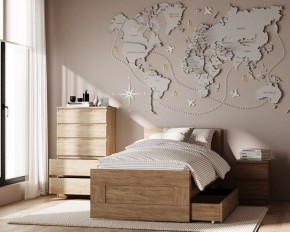 Комод КАСТОР с пятью ящиками, цвет Дуб Сонома в Югорске - yugorsk.ok-mebel.com | фото 3
