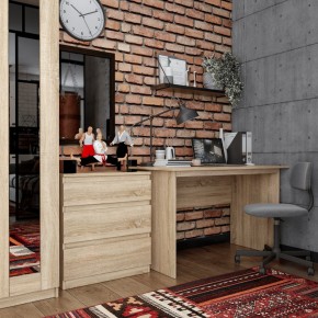Комод КАСТОР с тремя ящиками, цвет Дуб Сонома в Югорске - yugorsk.ok-mebel.com | фото 3