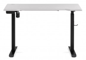 Компьютерный стол Маркос с механизмом подъема 120х75х75 белая шагрень / черный в Югорске - yugorsk.ok-mebel.com | фото 3
