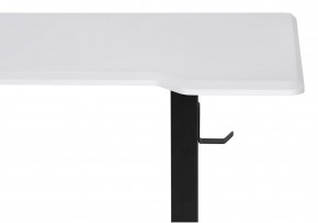 Компьютерный стол Маркос с механизмом подъема 140х80х75 белая шагрень / черный в Югорске - yugorsk.ok-mebel.com | фото 6