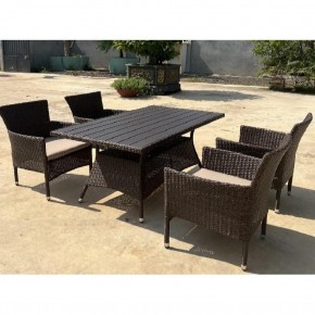 Комплект мебели из иск. ротанга AM-196B/T196 Brown 4Pcs (4+1) в Югорске - yugorsk.ok-mebel.com | фото 3