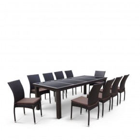Комплект плетеной мебели T438/Y380A-W53 Brown (10+1) в Югорске - yugorsk.ok-mebel.com | фото 3