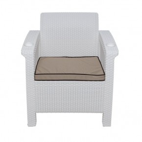 Комплект уличной мебели Yalta Premium Terrace Set (Ялта) белый (+подушки под спину) в Югорске - yugorsk.ok-mebel.com | фото 6