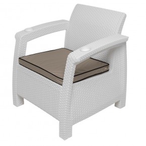 Комплект уличной мебели Yalta Premium Terrace Set (Ялта) белый (+подушки под спину) в Югорске - yugorsk.ok-mebel.com | фото 7