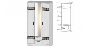 КОСТА-РИКА Шкаф 3-х створчатый (анкор светлый) в Югорске - yugorsk.ok-mebel.com | фото