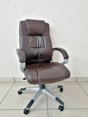 Кресло Barneo K-6 для руководителя (коричневая экокожа) в Югорске - yugorsk.ok-mebel.com | фото