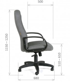 Кресло для руководителя  CHAIRMAN 685 СТ (ткань стандарт 10-356 черная) в Югорске - yugorsk.ok-mebel.com | фото 6