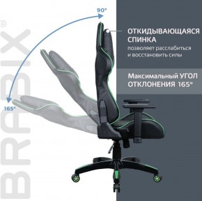 Кресло компьютерное BRABIX "GT Carbon GM-120" (черное/зеленое) 531929 в Югорске - yugorsk.ok-mebel.com | фото 2