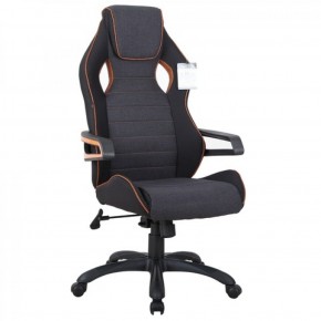Кресло компьютерное BRABIX Techno Pro GM-003 (ткань черное/серое, вставки оранжевые) 531813 в Югорске - yugorsk.ok-mebel.com | фото