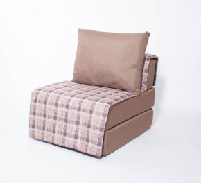 Кресло-кровать бескаркасное Харви (коричневый-квадро беж) в Югорске - yugorsk.ok-mebel.com | фото 1