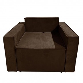 Кресло-кровать Принц КК1-ВК (велюр коричневый) в Югорске - yugorsk.ok-mebel.com | фото