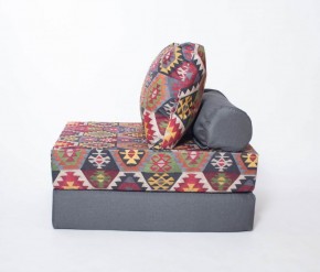 Кресло-кровать-пуф бескаркасное Прайм (мехико серый-графит) в Югорске - yugorsk.ok-mebel.com | фото 1