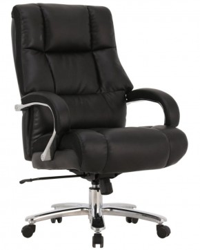 Кресло офисное BRABIX PREMIUM "Bomer HD-007" (рециклированная кожа, хром, черное) 531939 в Югорске - yugorsk.ok-mebel.com | фото 1