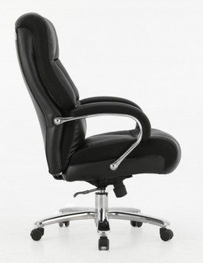 Кресло офисное BRABIX PREMIUM "Bomer HD-007" (рециклированная кожа, хром, черное) 531939 в Югорске - yugorsk.ok-mebel.com | фото 3