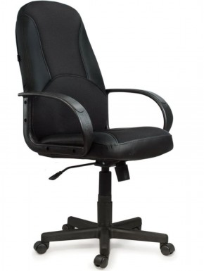 Кресло офисное BRABIX "City EX-512" (кожзам черный, ткань черная) 531407 в Югорске - yugorsk.ok-mebel.com | фото