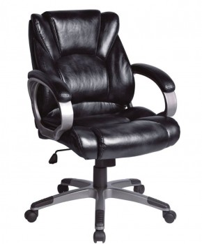 Кресло офисное BRABIX "Eldorado EX-504", экокожа, черное, 530874 в Югорске - yugorsk.ok-mebel.com | фото