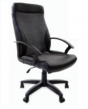 Кресло офисное BRABIX "Trust EX-535" (экокожа/черная/ткань серая) 531383 в Югорске - yugorsk.ok-mebel.com | фото
