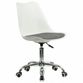 Кресло стул BRABIX "Eames MG-310 CH", хром, пластик белый, ткань серая, 532924 в Югорске - yugorsk.ok-mebel.com | фото 2