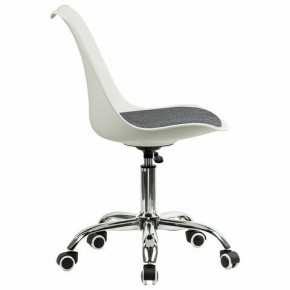 Кресло стул BRABIX "Eames MG-310 CH", хром, пластик белый, ткань серая, 532924 в Югорске - yugorsk.ok-mebel.com | фото 3