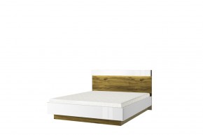 Кровать 160 с подъемником, TORINO, цвет белый/Дуб наварра в Югорске - yugorsk.ok-mebel.com | фото