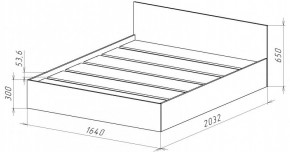 НИЦЦА-14 Кровать 1600 с настилом ЛДСП (НЦ.14) в Югорске - yugorsk.ok-mebel.com | фото 3