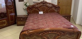 Кровать 2-х спальная 1600*2000 Роза, без основания (01.116) орех в Югорске - yugorsk.ok-mebel.com | фото