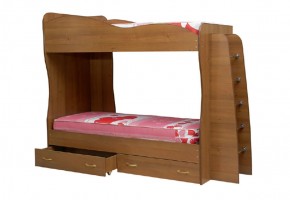 Кровать детская 2-х ярусная Юниор-1 (800*2000) ЛДСП в Югорске - yugorsk.ok-mebel.com | фото 1