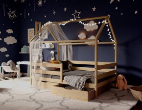 Кровать-домик 80*190 без покраски в Югорске - yugorsk.ok-mebel.com | фото