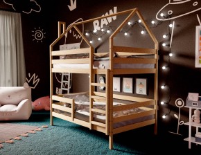 Кровать-домик двухъярусная 80*160 без покраски в Югорске - yugorsk.ok-mebel.com | фото 3
